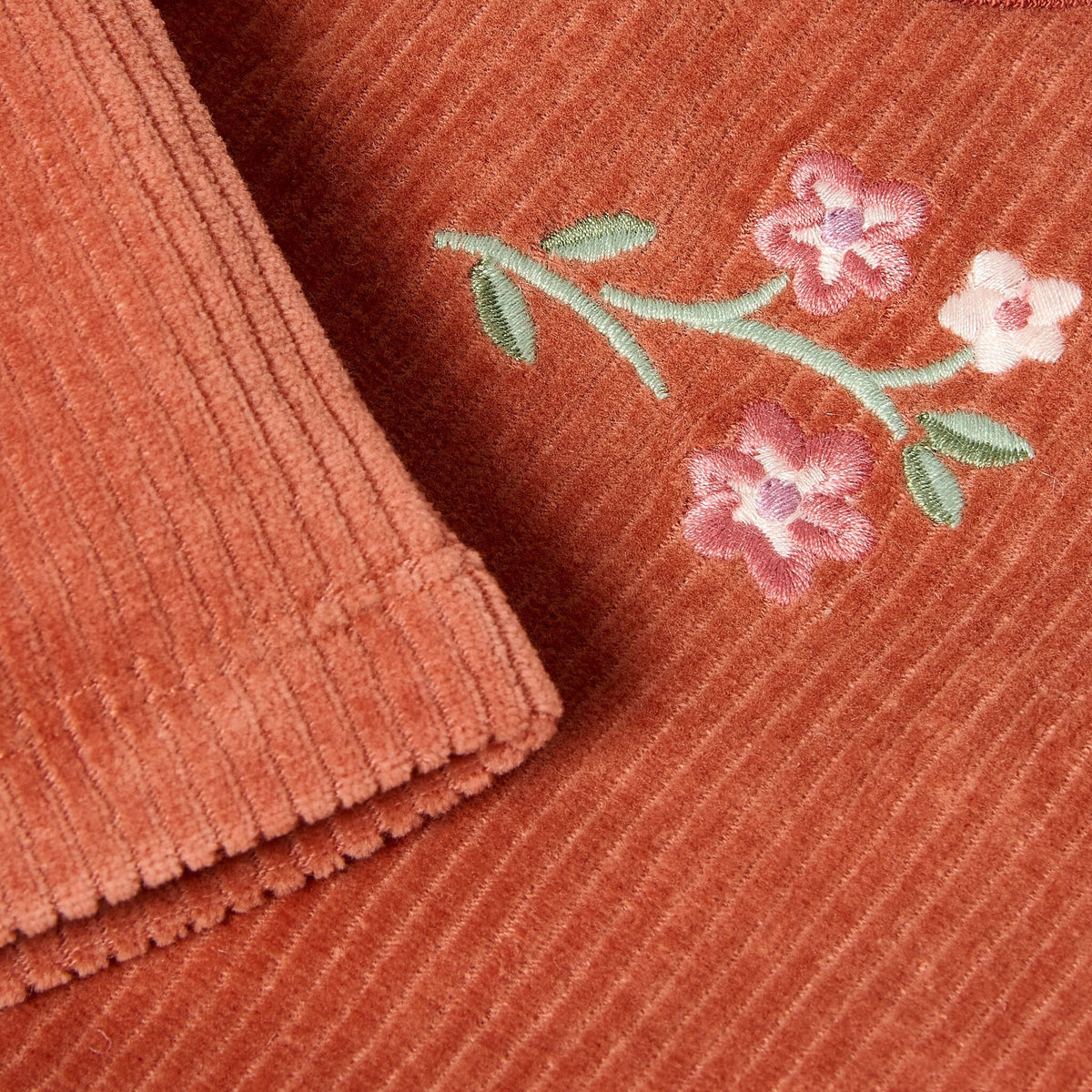 MAGLIA A COSTINE VELLUTO CON ROUGES - NEONATA - 100% COTONE ORGANICO - LITTLE DUTCH CL26091013