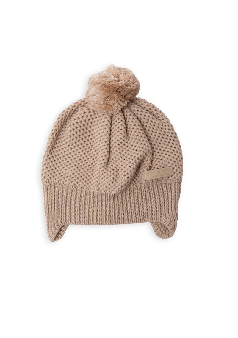 CAPPELLINO KNITTED CON POMPON - Neonato - BAMBOO - BAMBOOM 1279