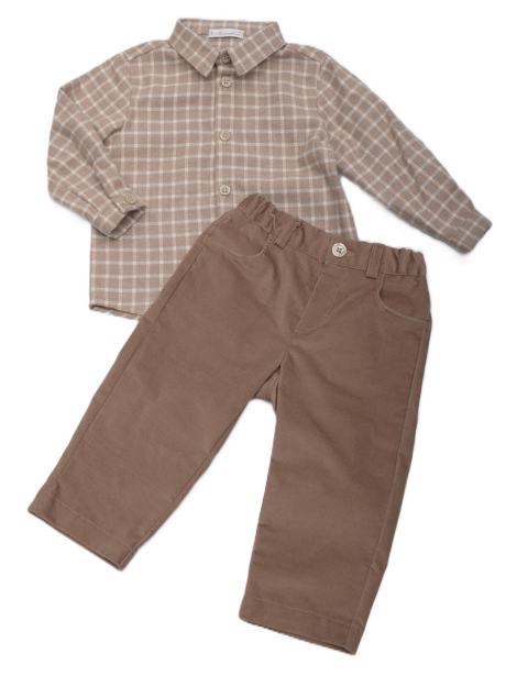 COMPLETO 2 PZ. CAM.+PANT. - BAMBINO - COTONE 100% - BARCELLINO 135511