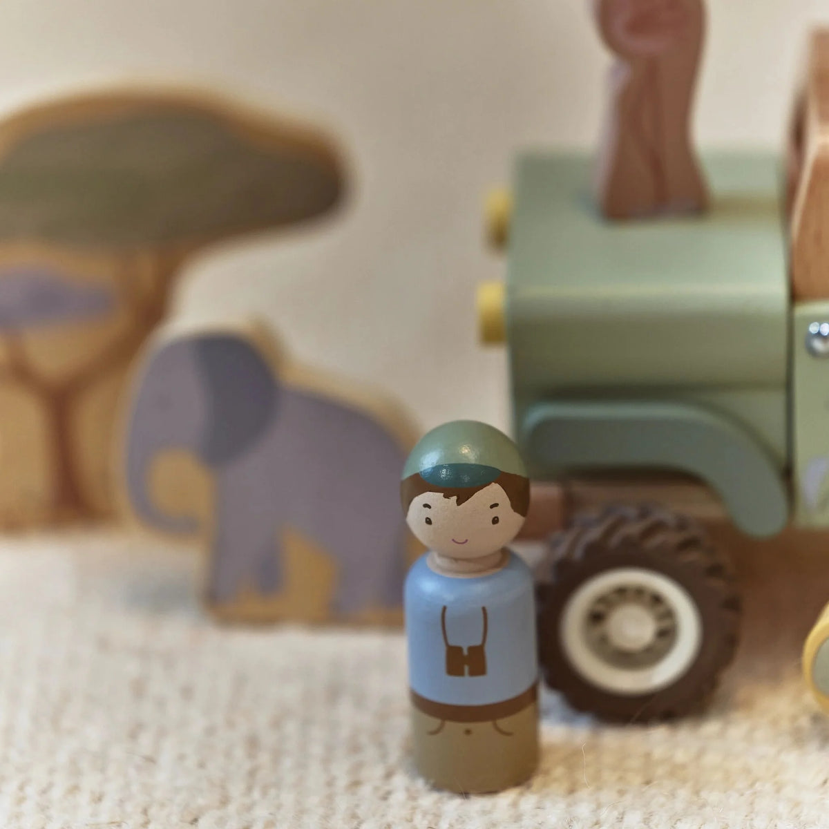 Auto safari - BAMBINO - Legno - LITTLE DUTCH LD7482
