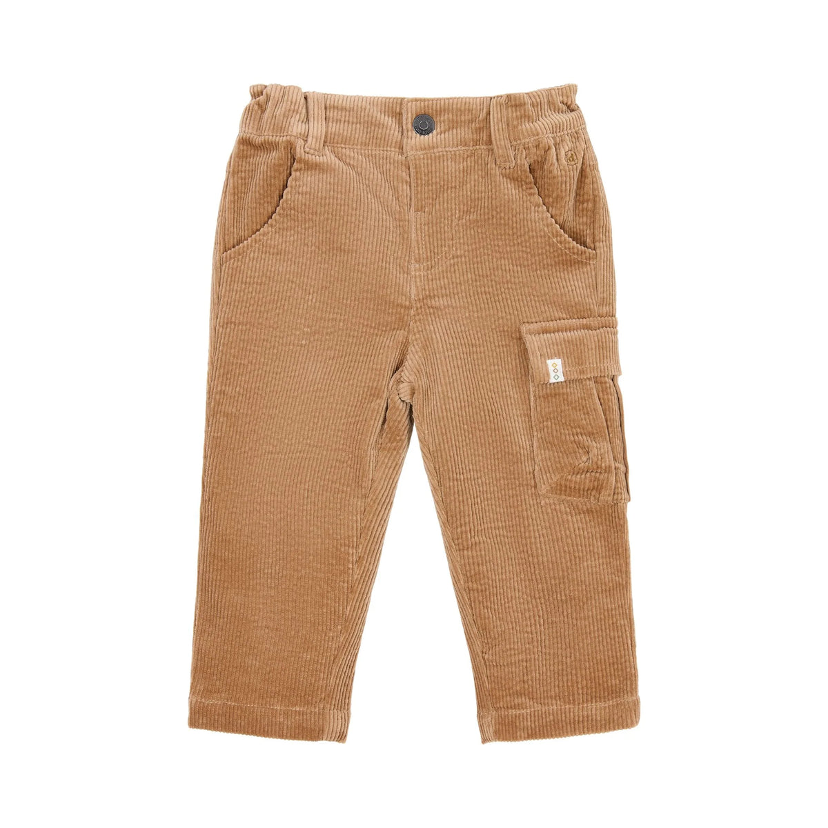 PANTALONE WORKER A COSTINE VELLUTO - Neonato - 100% COTONE ORGANICO - LITTLE DUTCH CL26093114