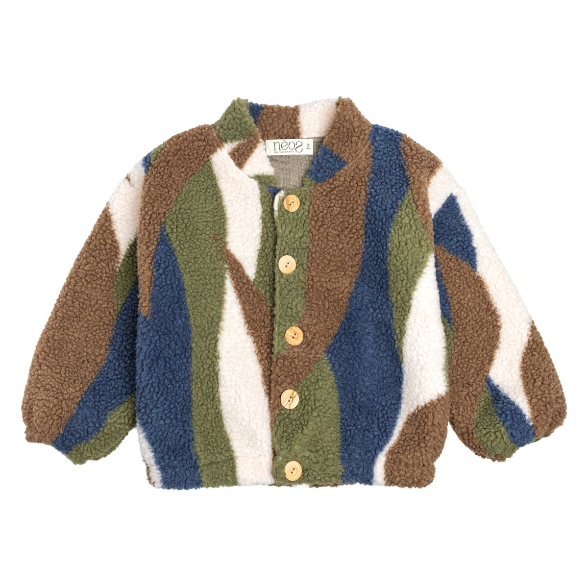 Cappottino teddy fantasia - BAMBINO - 100% COTONE ORGANICO - CALAMARO A14004