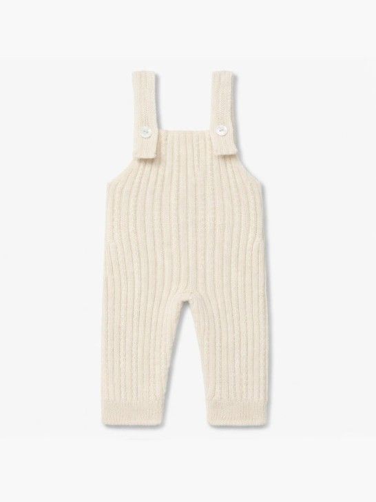 SALOPETTE CON BRETELLE - Neonato - LANA MERINOS 100% - WEDOBLE I26.04310A
