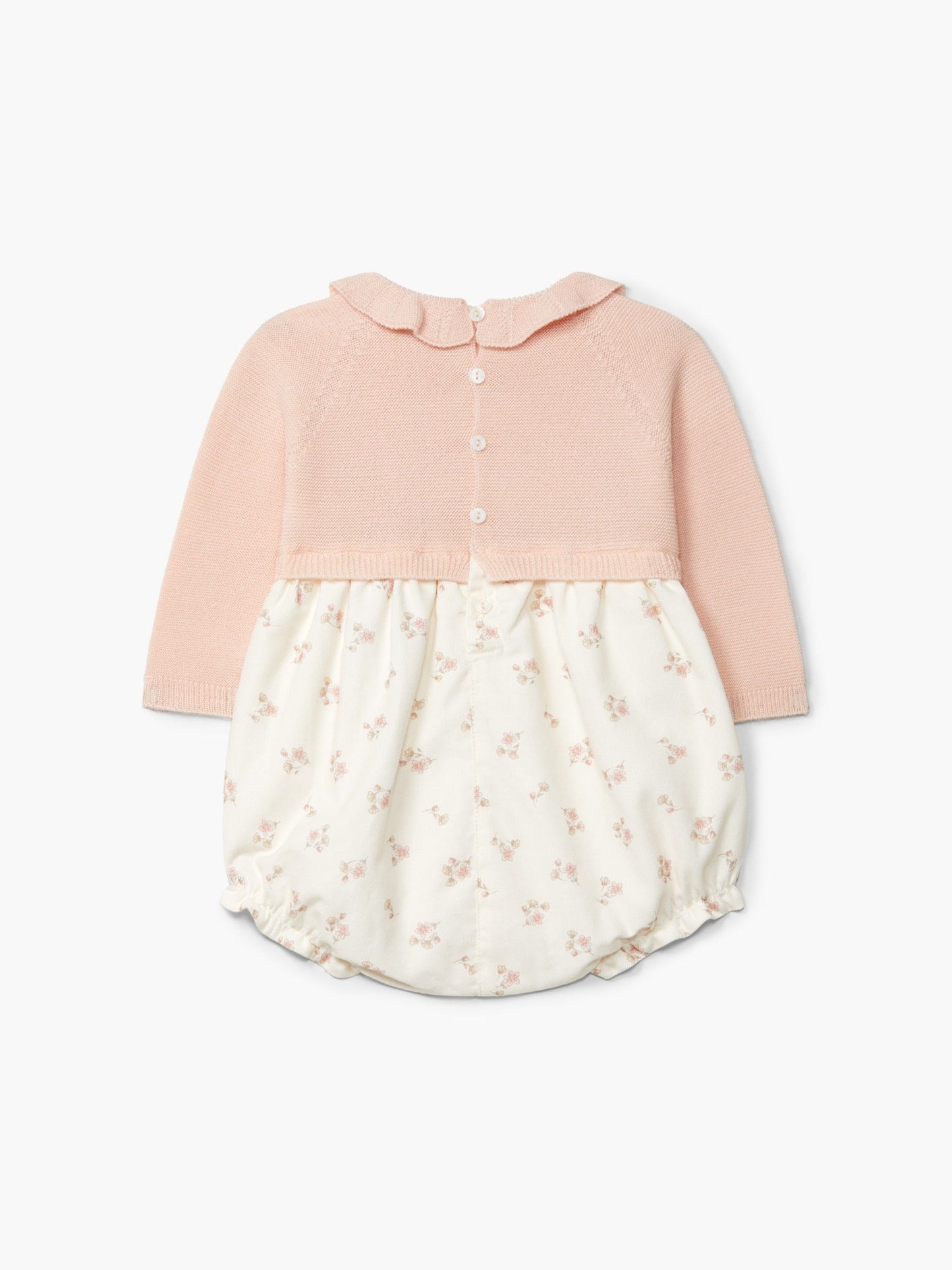 PAGLIACCETTO CON COLLETO - NEONATA - LANA MERINOS-VELLUTO SOTTILE - WEDOBLE I26.04305B
