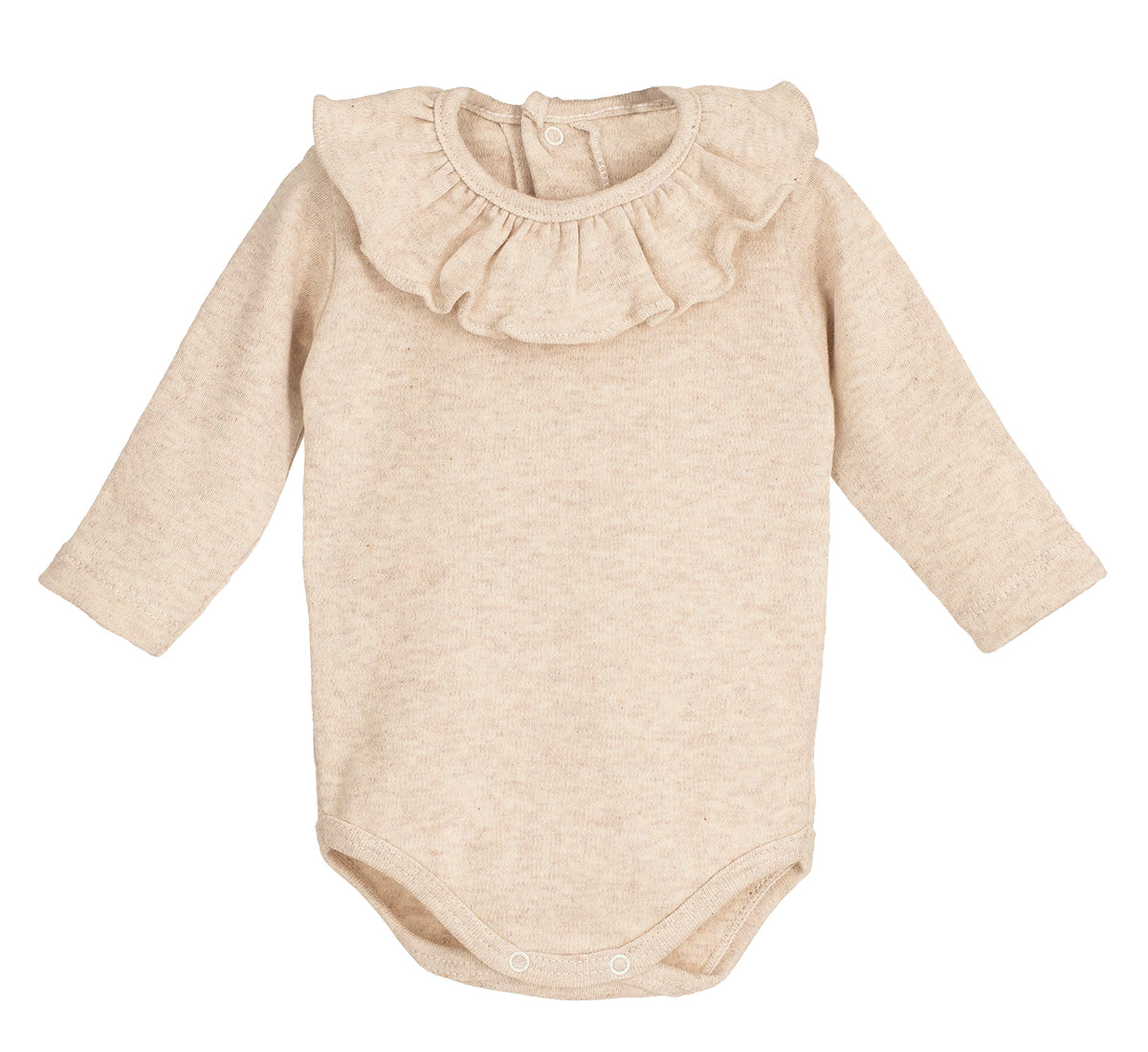 body manica lunga con colletto - NEONATA - 100% cotone - CALAMARO 19125