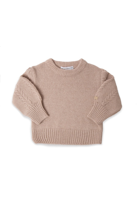 MAGLIONCINO SCOLLO TONDO - NEONATA - BAMBOO - BAMBOOM 1228