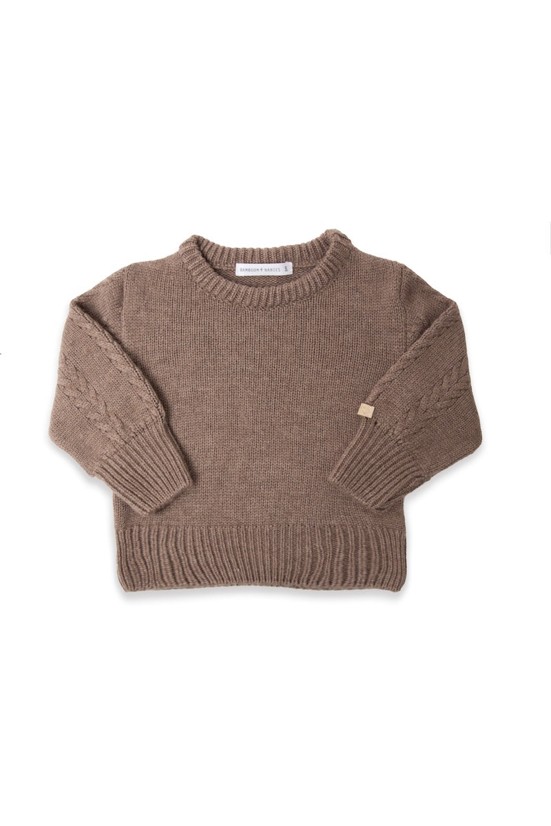 MAGLIONCINO SCOLLO TONDO - NEONATA - BAMBOO - BAMBOOM 1228
