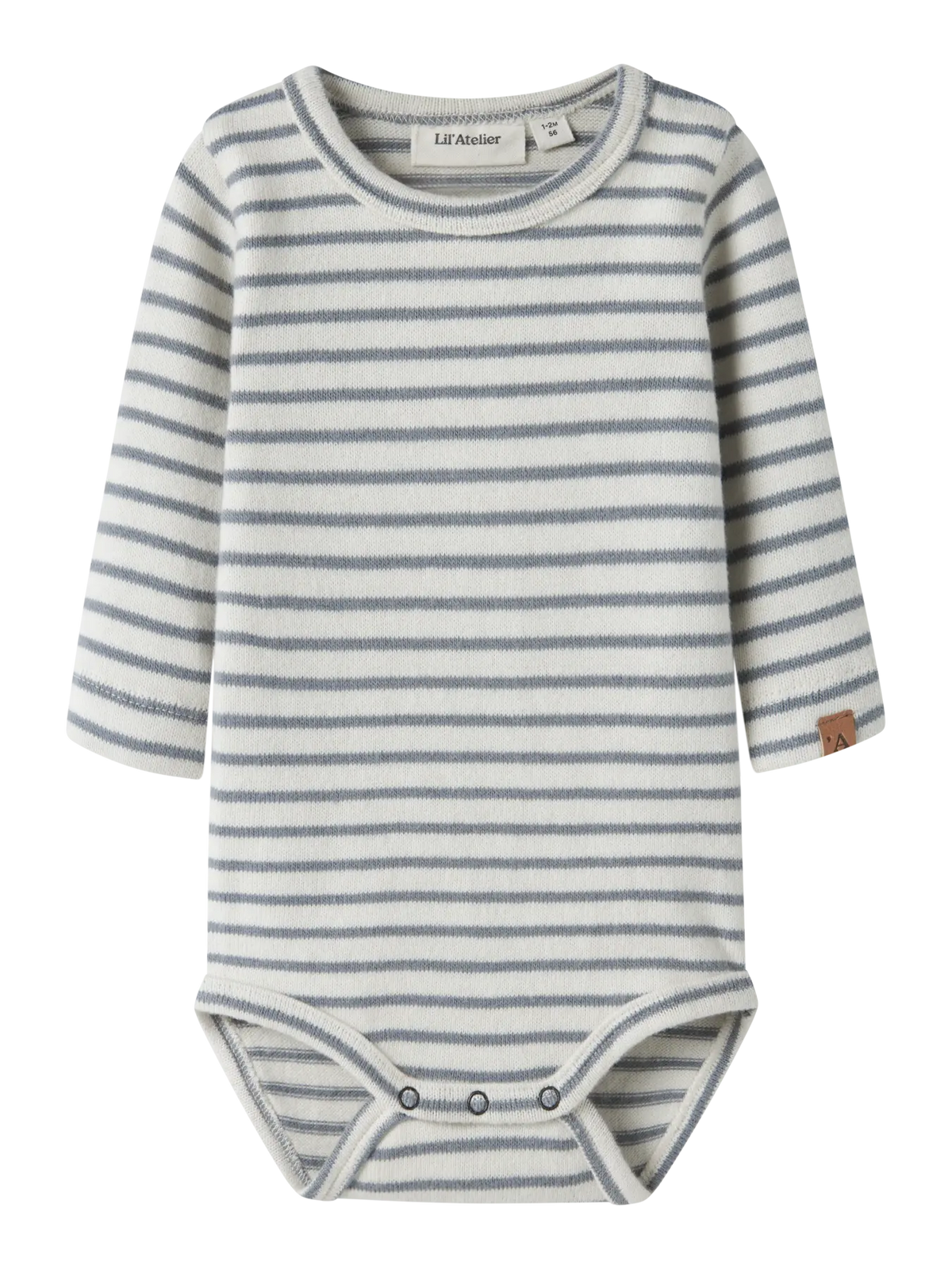 BODY MANICA LUNGA A RIGHE - Neonato - COTONE ORGANICO - LIL ATELIER 13251427