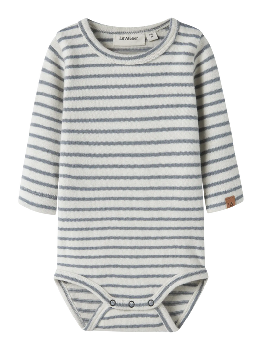 BODY MANICA LUNGA A RIGHE - Neonato - COTONE ORGANICO - LIL ATELIER 13251427