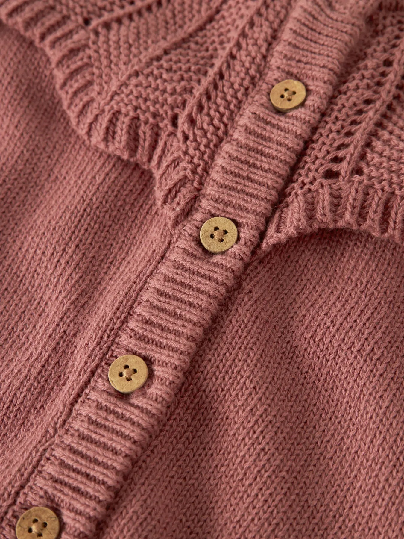 CARDIGAN CON COLLETTO E BOTTONI - BAMBINA - COTONE ORGANICO 100% - LIL ATELIER 13259055