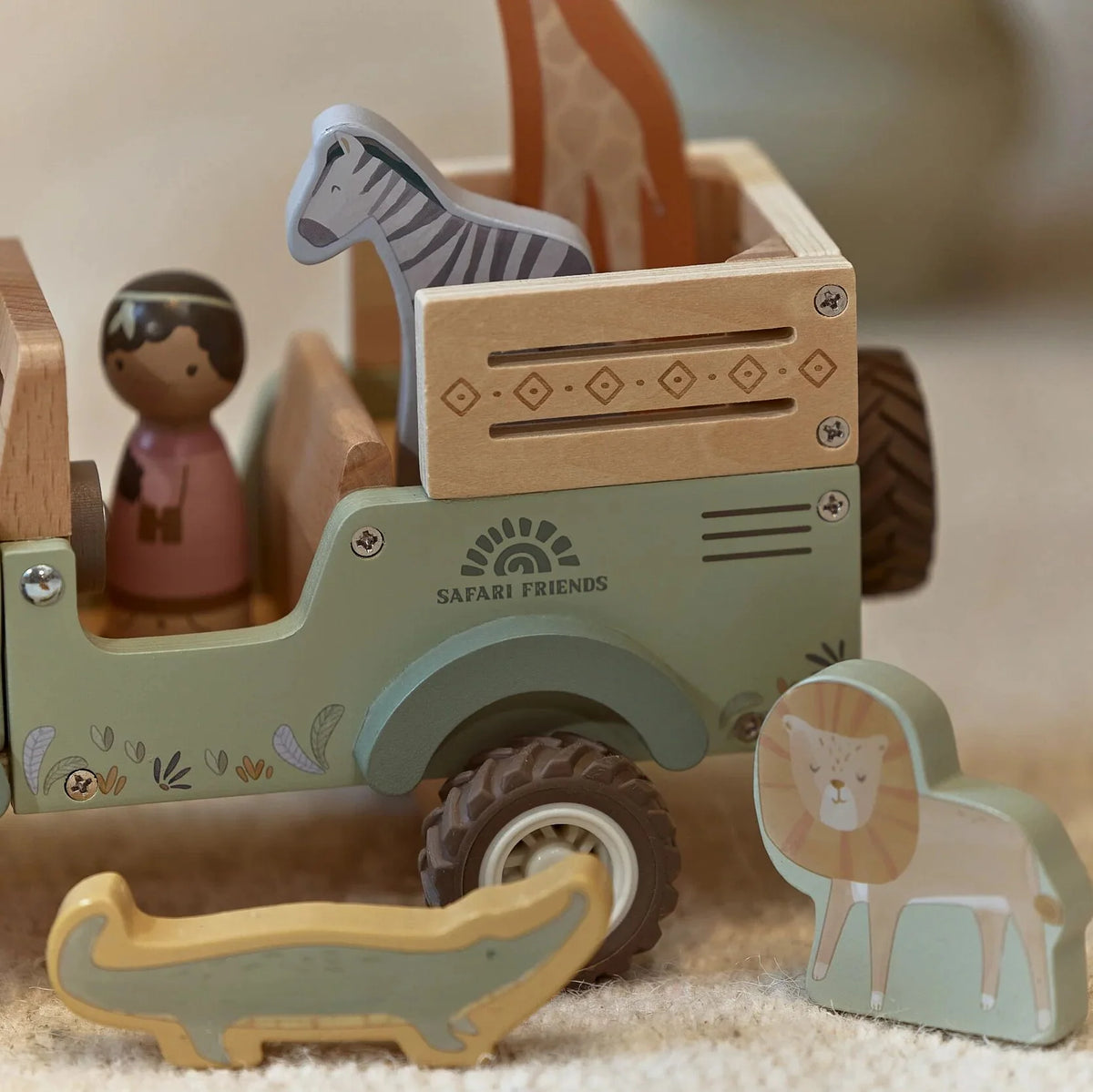 Auto safari - BAMBINO - Legno - LITTLE DUTCH LD7482