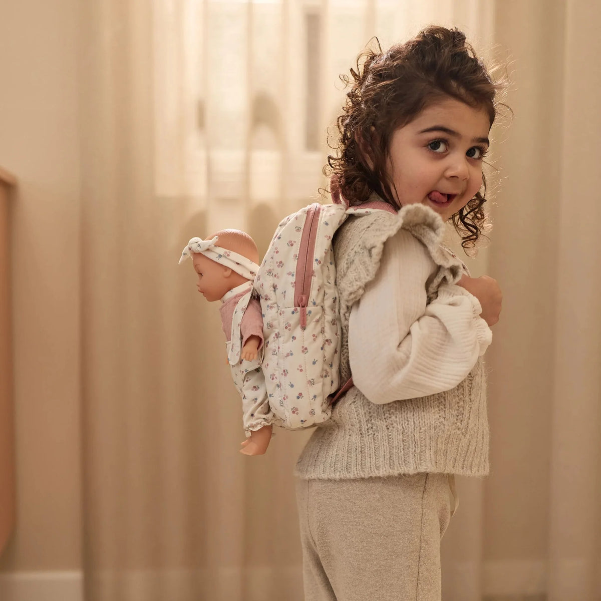 Marsupio per bambole - BAMBINA - 100% cotone - LITTLE DUTCH LD4599