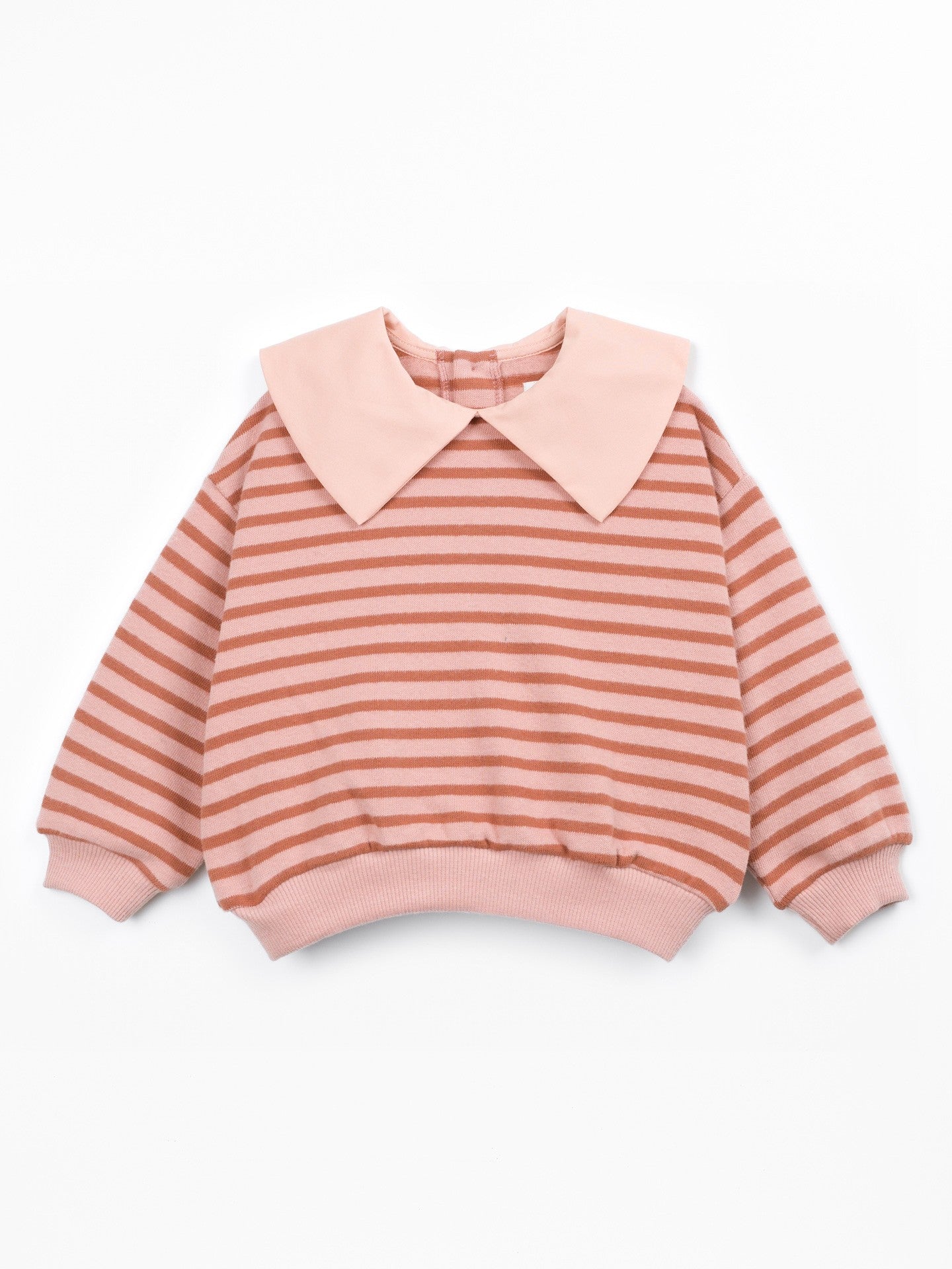 FELPA CON COLLETTO - BAMBINA - 89%COTONE ORGANICO-10%RCO-1%ELASTANE - PLAY UP 4AT11352