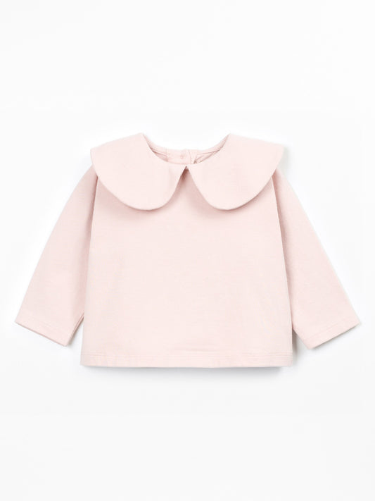 MAGLIA CON COLLETTO TONDO - NEONATA- COTONE ORGANICO - PLAY UP 2AT10900