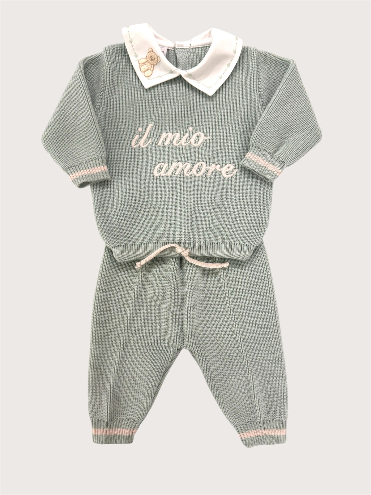 TUTINA 2 PZ "IL MIO AMORE" - Neonato - LANA 100% - Marlù IS6550