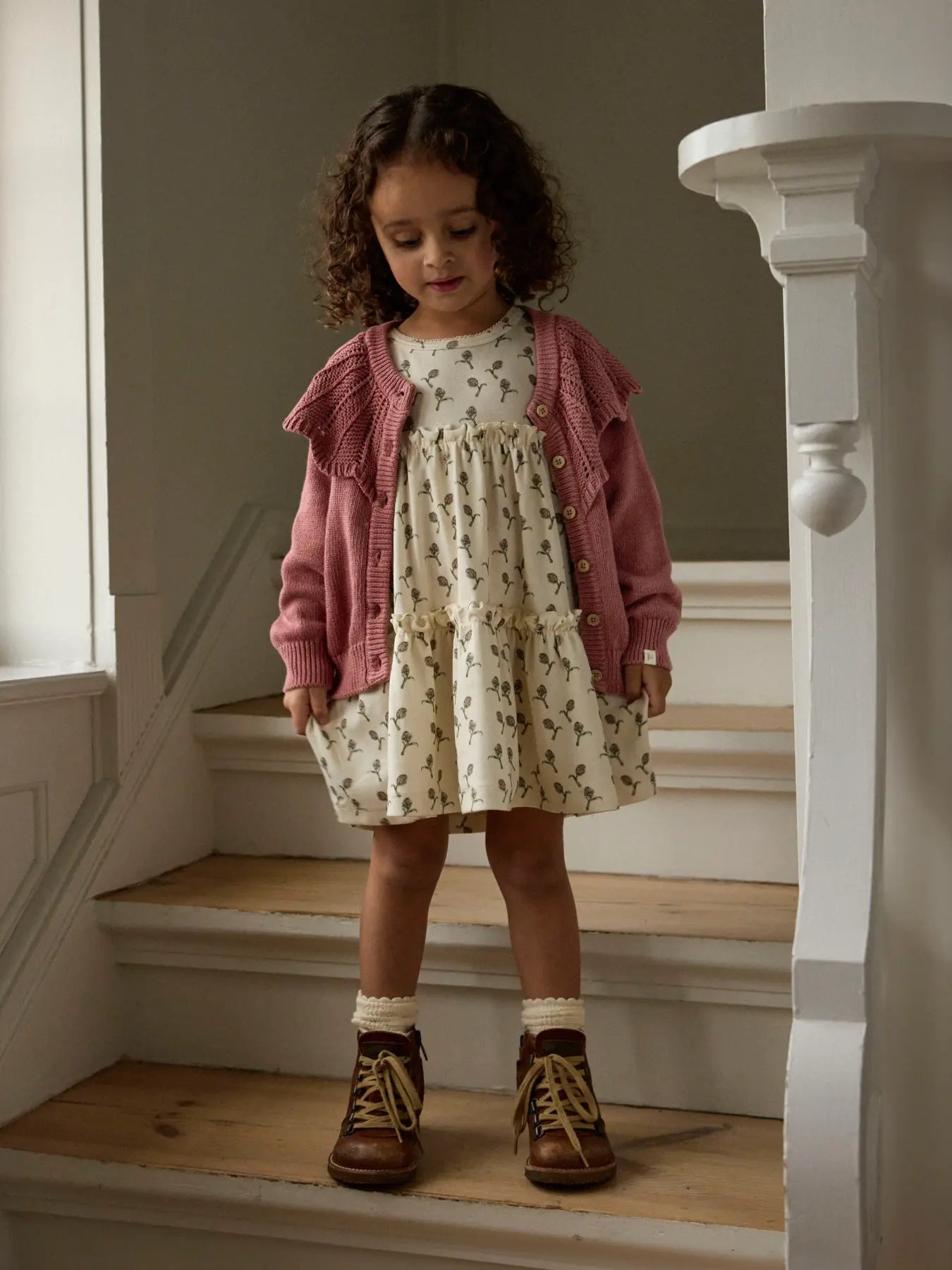 CARDIGAN CON COLLETTO E BOTTONI - BAMBINA - COTONE ORGANICO 100% - LIL ATELIER 13259055