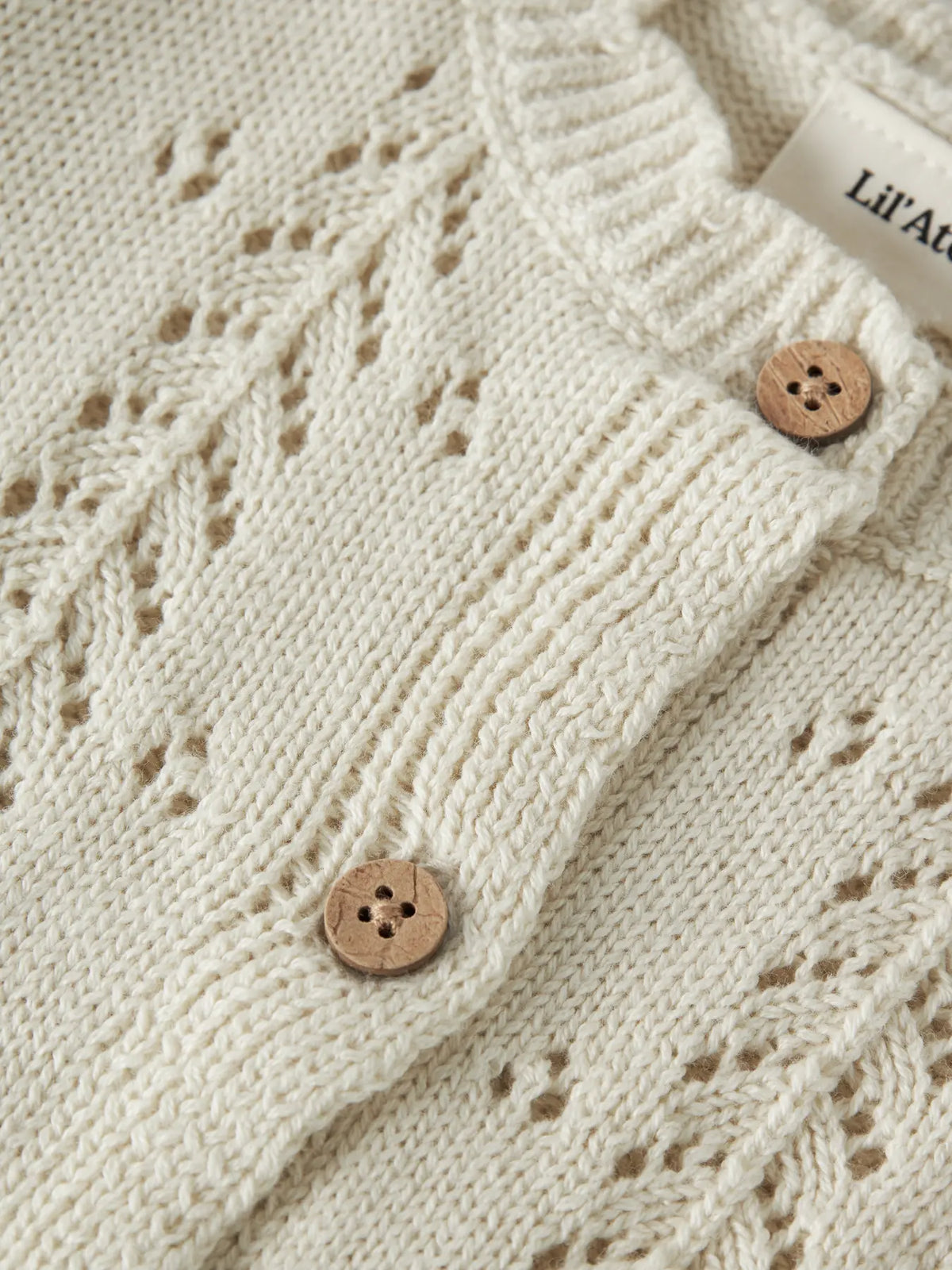 CARDIGAN IN MAGLIA CON BOTTONI - NEONATA - 100% cotone - LIL ATELIER 13259037