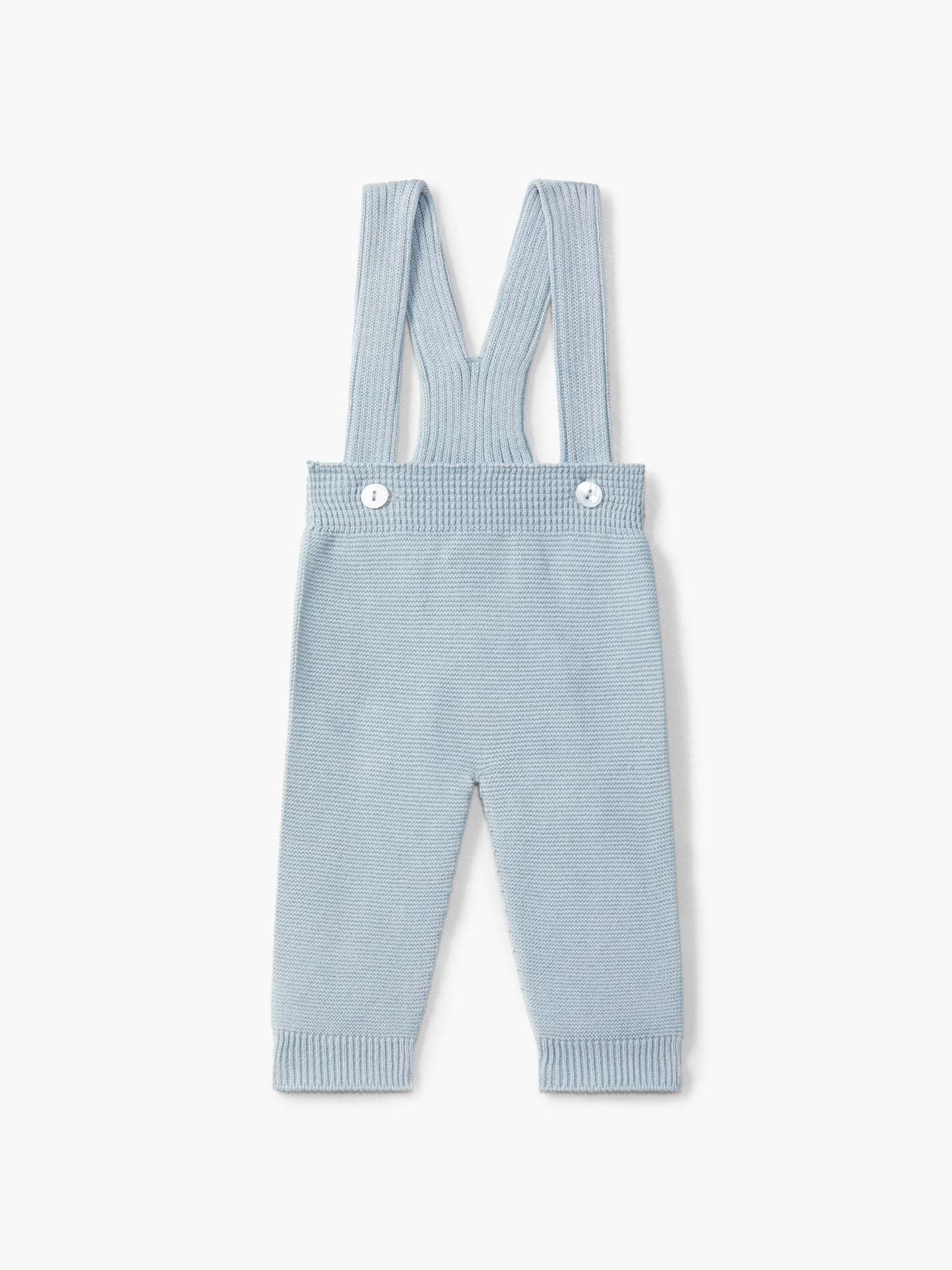 SALOPETTE CON BRETELLE - Neonato - LANA MERINOS 100% - WEDOBLE ILP.00322B