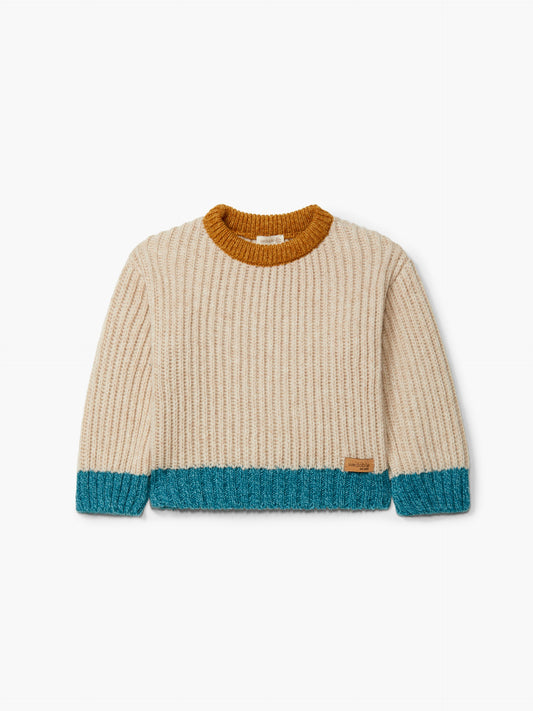 MAGLIONCINO GIROCOLLO - BAMBINO - LANA MERINOS 100% - WEDOBLE I26.09301E