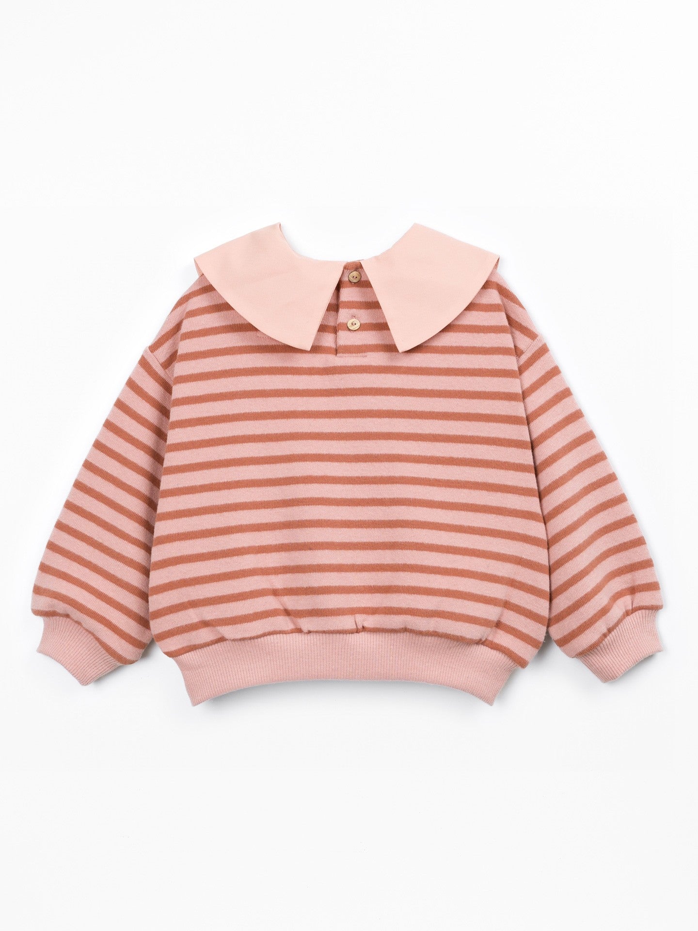 FELPA CON COLLETTO - BAMBINA - 89%COTONE ORGANICO-10%RCO-1%ELASTANE - PLAY UP 4AT11352