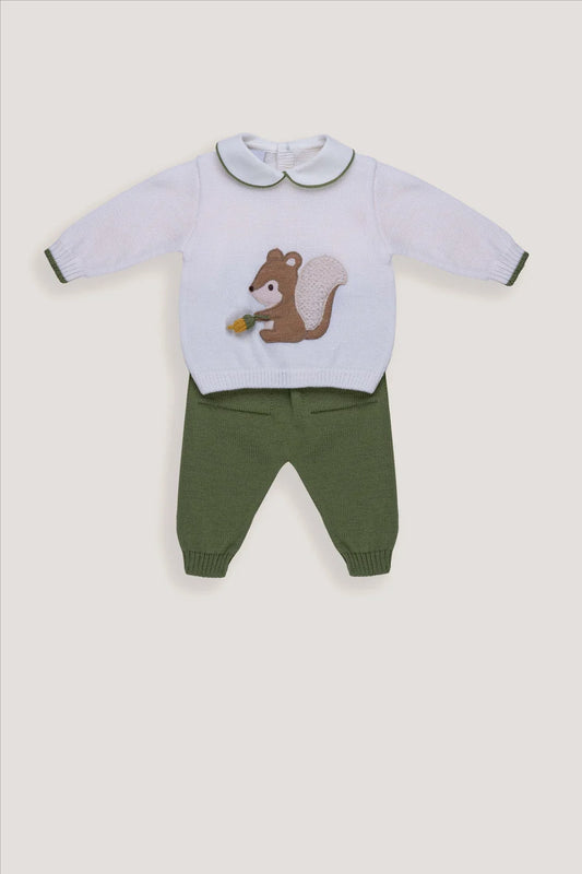 TUTINA 2 PZ SCOIATTOLO - Neonato - LANA 100% - Marlù IS6450