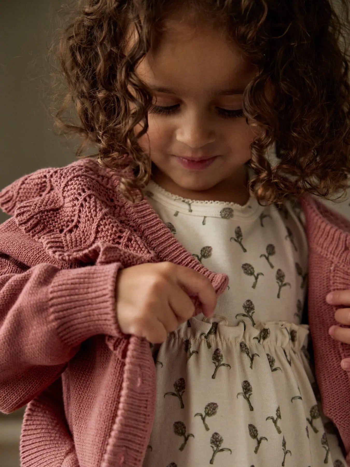 CARDIGAN CON COLLETTO E BOTTONI - BAMBINA - COTONE ORGANICO 100% - LIL ATELIER 13259055