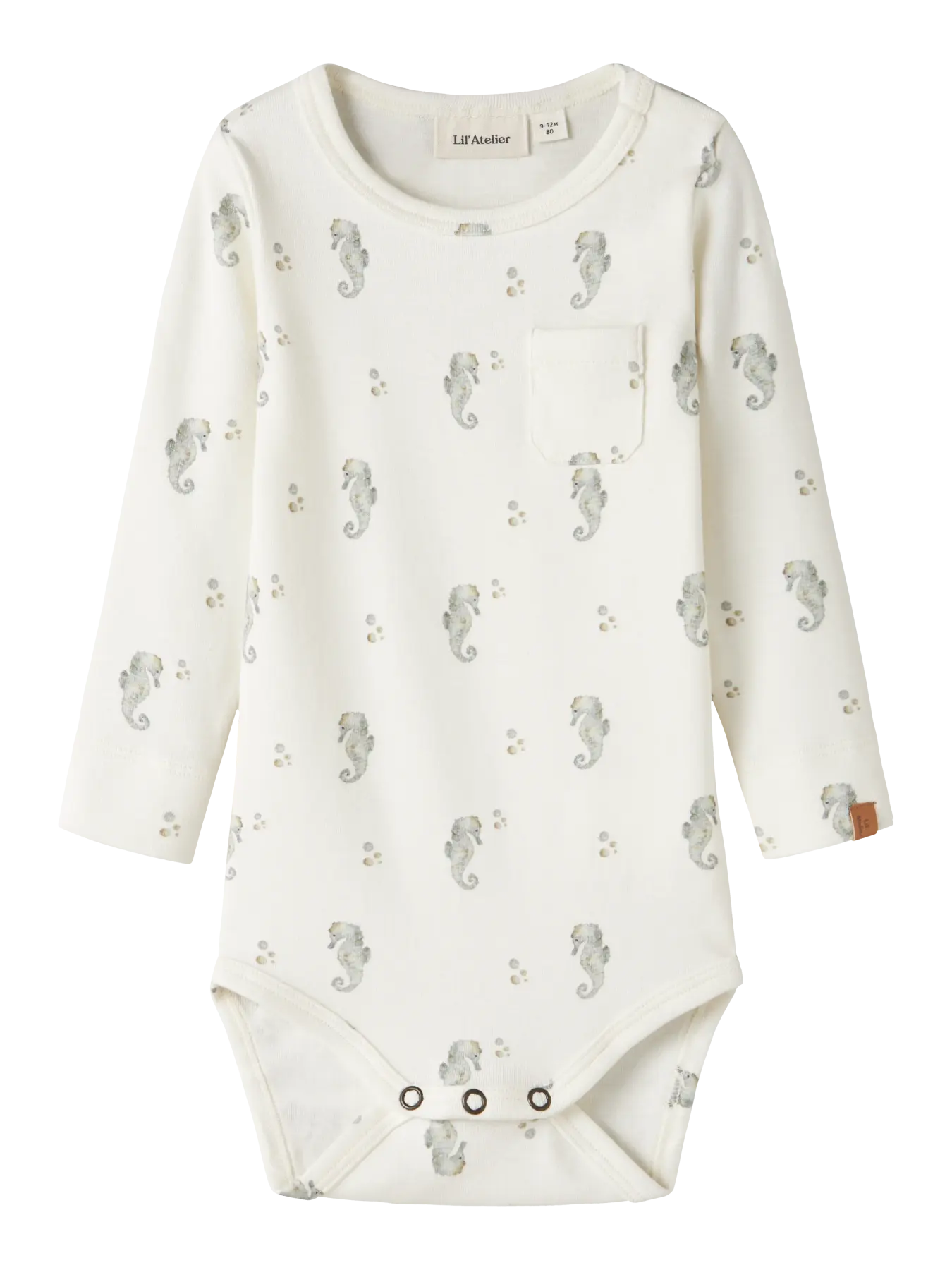 Body Manica Lunga Cavalluccio Marino Neonato | Lil Atelier