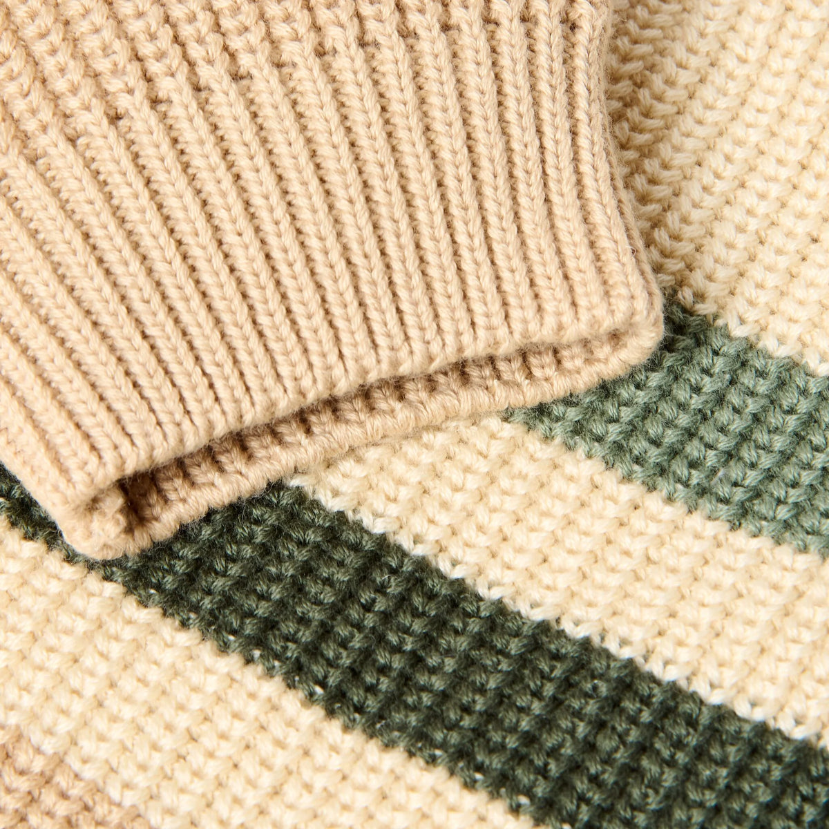 MAGLIONCINO GIROCOLLO RIGATO - Neonato - 100% COTONE ORGANICO - LITTLE DUTCH CL26092128