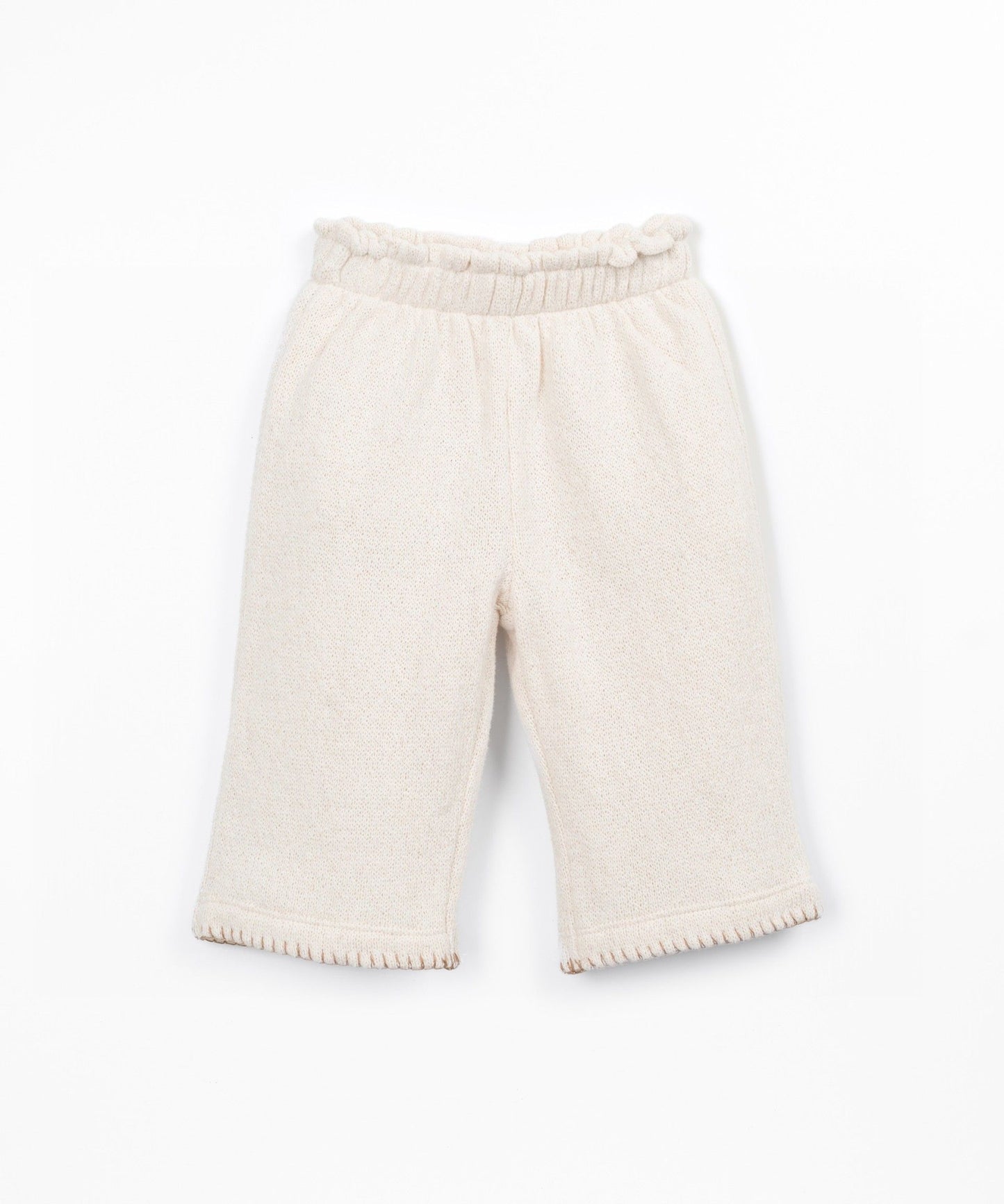 PANTALONI LUNGHI IN MAGLIA - NEONATA - COTONE ORGANICO 100% - PLAY UP 2AT11602