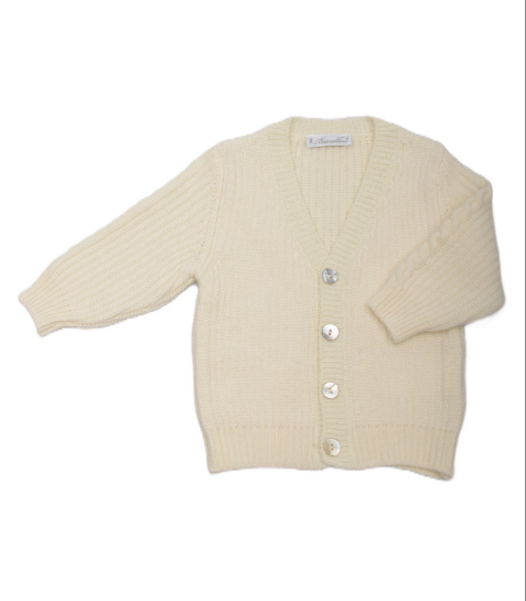 cardigan scollo a V - Neonato - lana-cashemere - BARCELLINO 135314