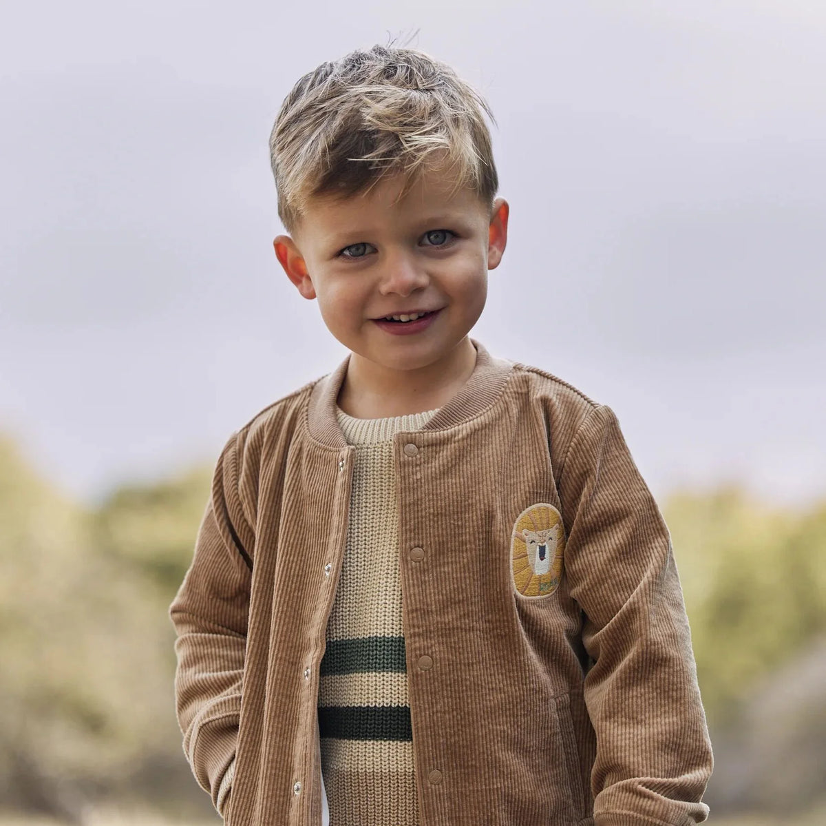 CARDIGAN/GIACCA IN VELLUTO A COSTINE - Neonato - 100% COTONE ORGANICO - LITTLE DUTCH CL26092603