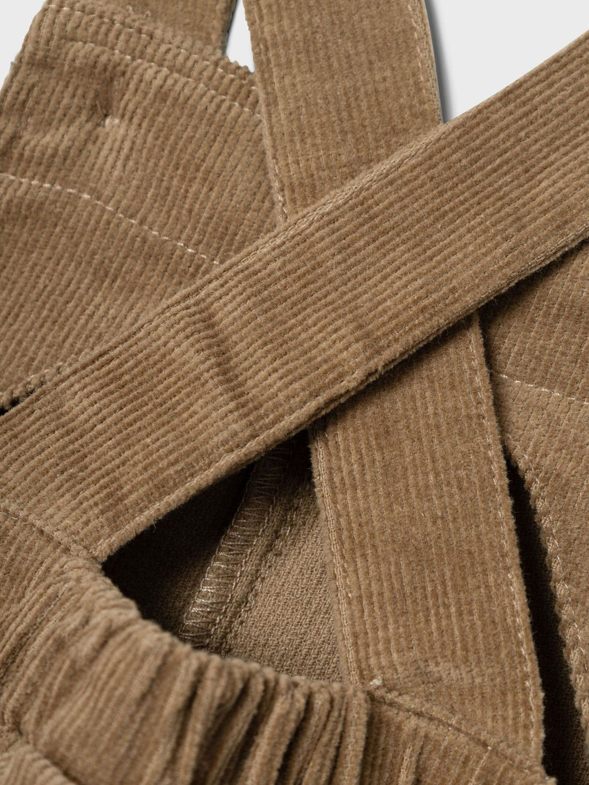 Salopette Velluto a Coste Neonato Cammello | Lil Atelier