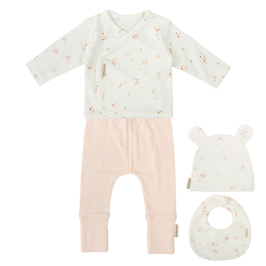 SET 4 PZ COMPLETINO+CAPPELLINO+GIOCHINO - Neonato - COTONE 100% - Bimbidreams S4M41910