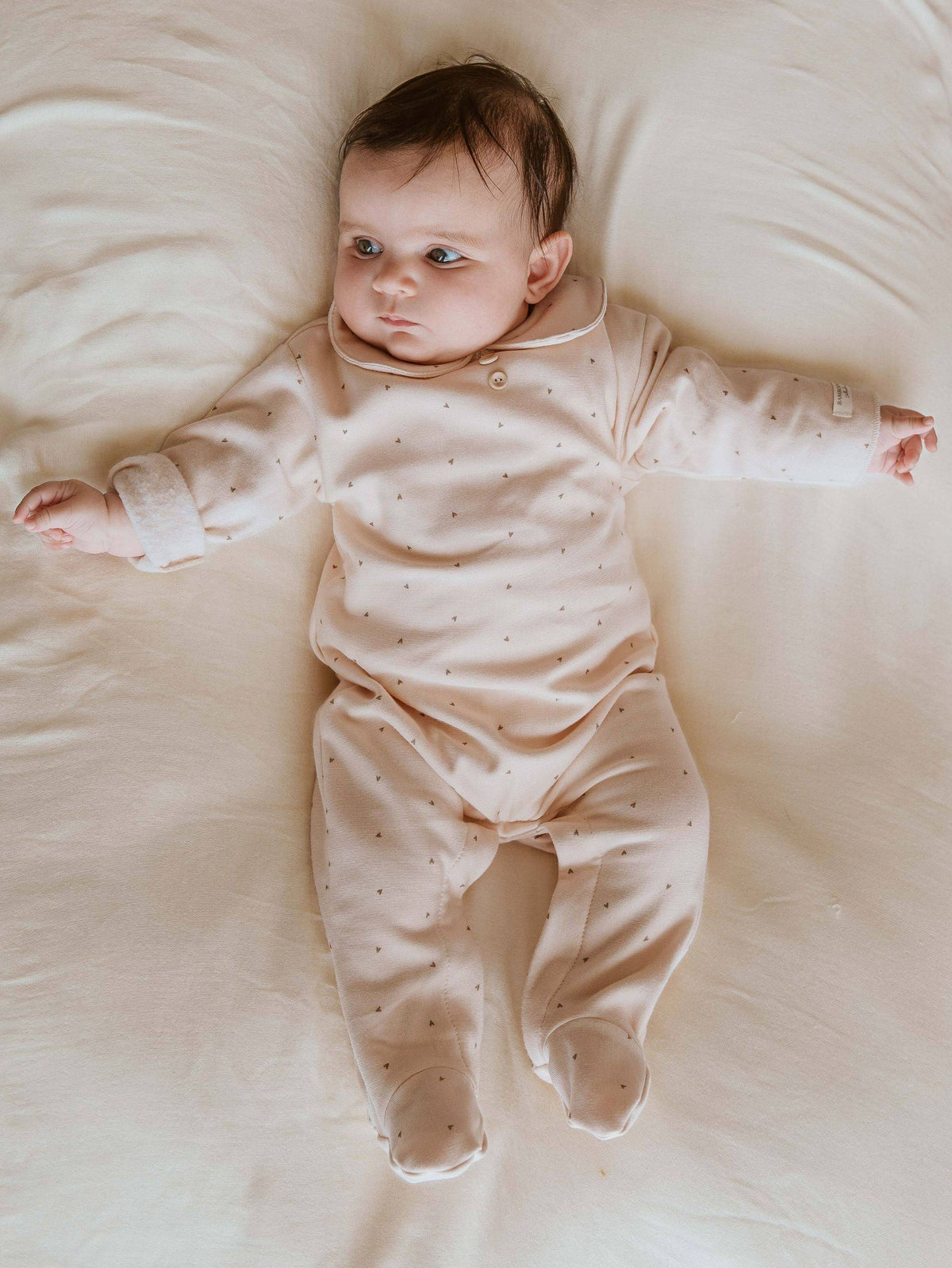 TUTINA INTERA CON COLLETTO E PIEDINI - NEONATA - BAMBOO - BAMBOOM 1313