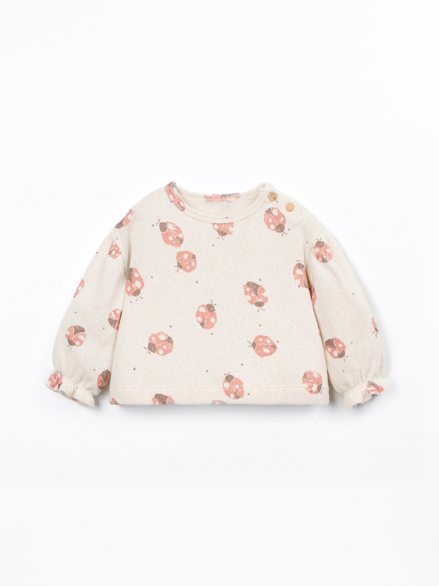 MAGLIA BLUSA GIROCOLLO - NEONATA - COTONE ORGANICO - PLAY UP 2AT11354