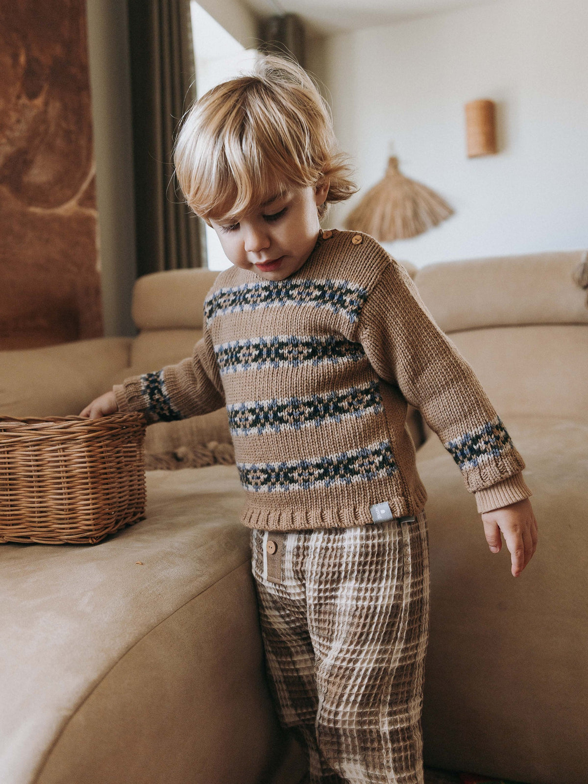 MAGLIONE CON DETTAGLI - BAMBINO - VISCOSA-LANA-CASHMERE - SNUG 934AY6W007140