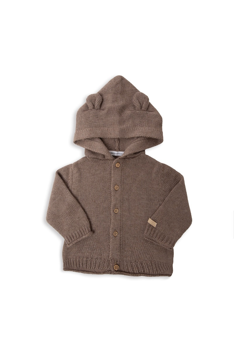 CARDIGAN CON CAPPUCCIO E BOTTONI - Neonato - BAMBOO - BAMBOOM 1265