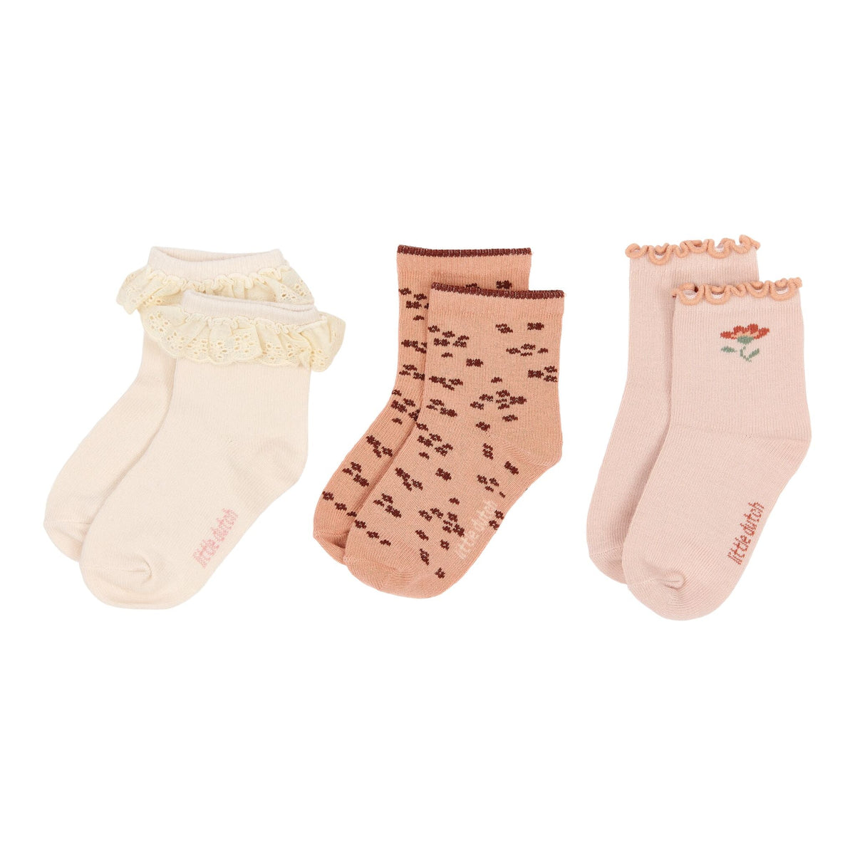 pacco 3 calzini mix - Neonato - 100% COTONE ORGANICO - LITTLE DUTCH CL26099100