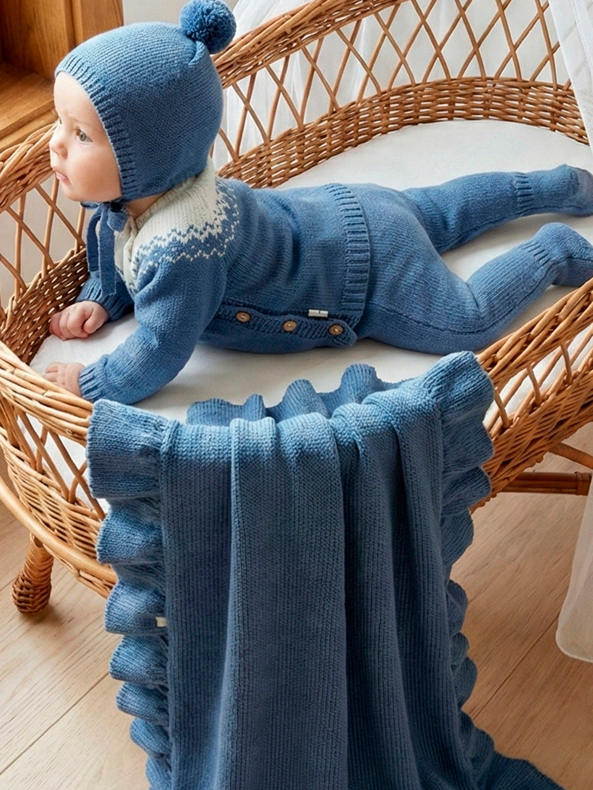 COPERTA CULLA IN COTONE - Neonato - COTONE 100% - MINI MOOI W736