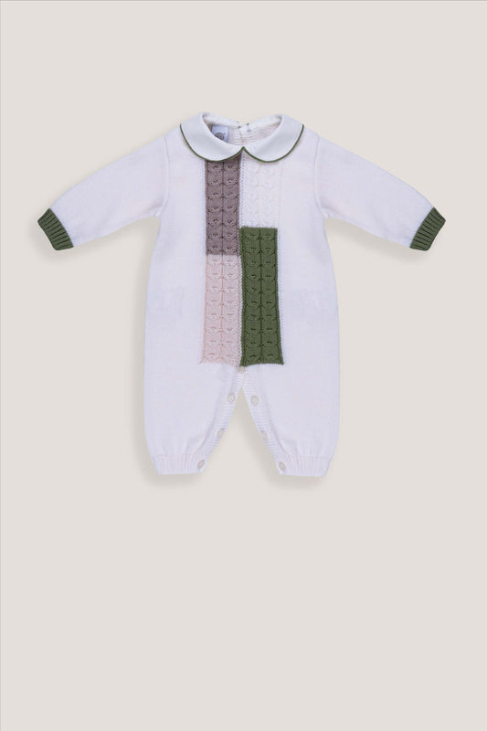 TUTINA INTERA CON TRECCE - Neonato - LANA 100% - Marlù IS5910