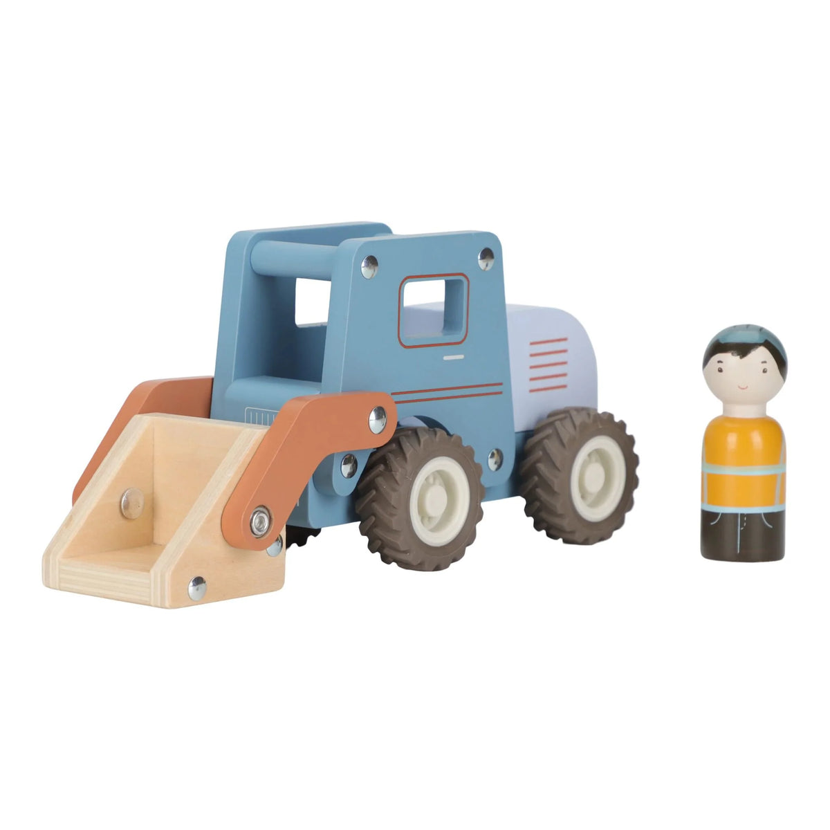 RUSPA CON OPERAIO - BAMBINO - Legno - LITTLE DUTCH LD2532
