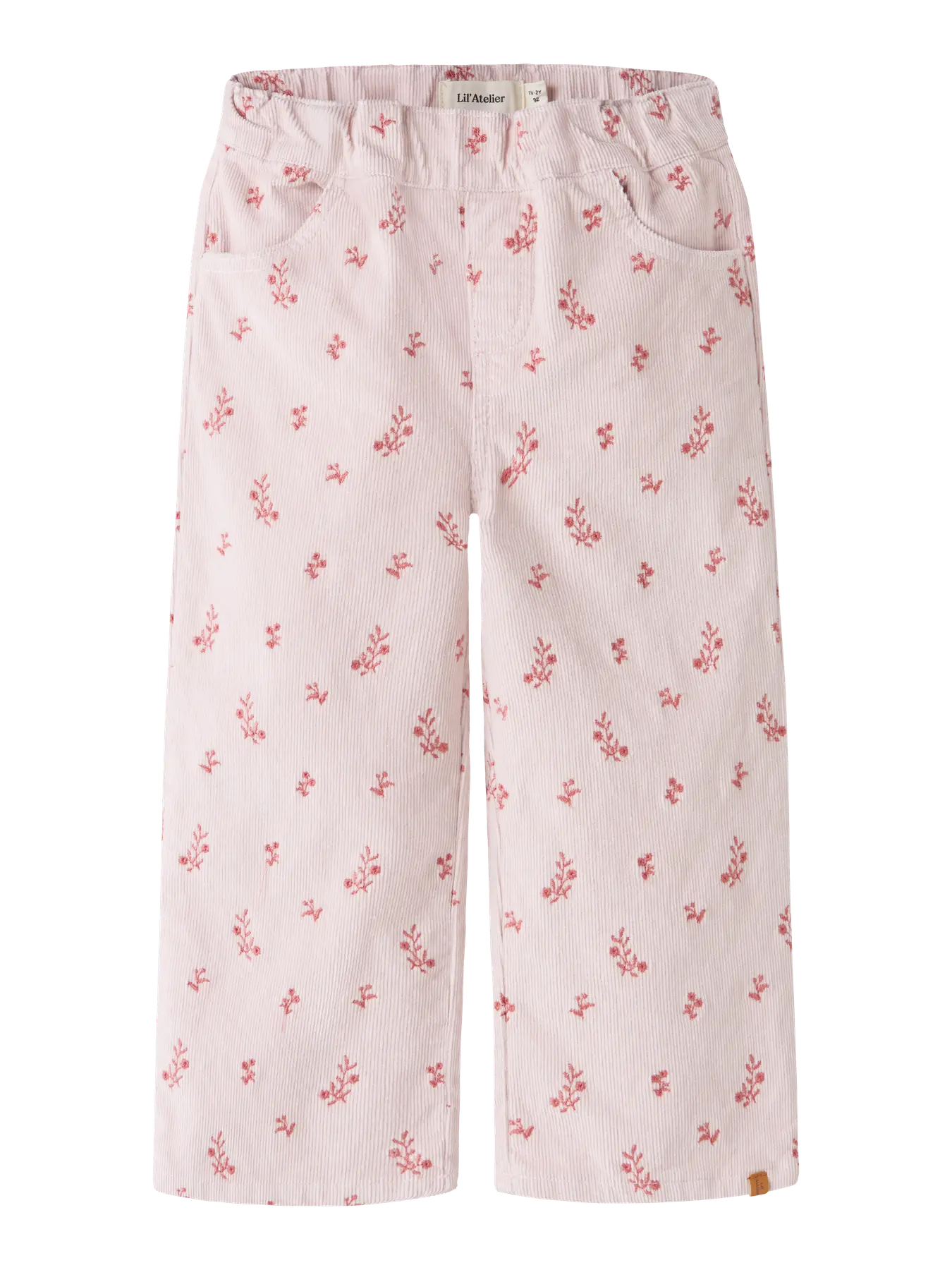 PANTALONE DRITTO CON RICAMO - BAMBINA - VELLUTO A COSTINE - LIL ATELIER 13259137