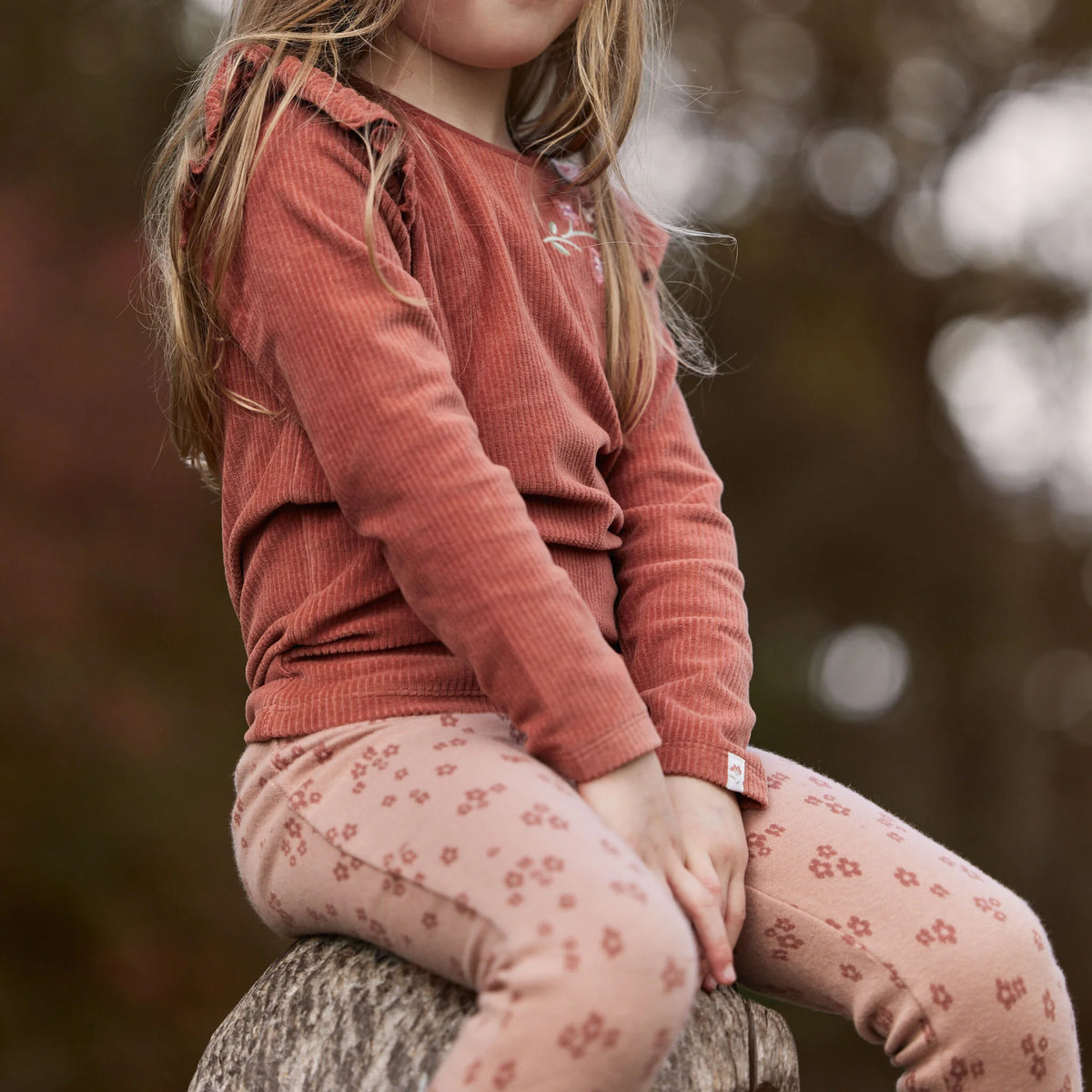 LEGGINS A ZAMPA - NEONATA - 100% COTONE ORGANICO - LITTLE DUTCH CL26093008
