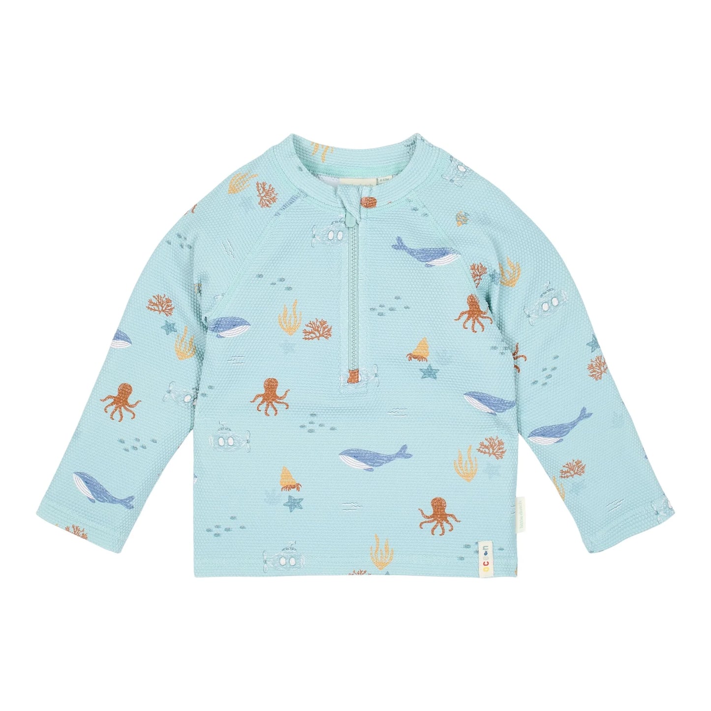 CL26030306 - MAGLIA LUNGA MARE FANTASIA CON ZIP - LITTLE DUTCH
