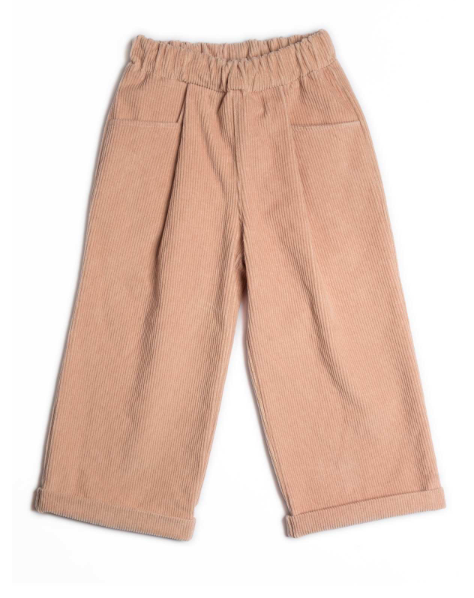 Pantalone palazzo in velluto a costine - BAMBINA - cotone-velluto - TIME TO BLOOM 138508