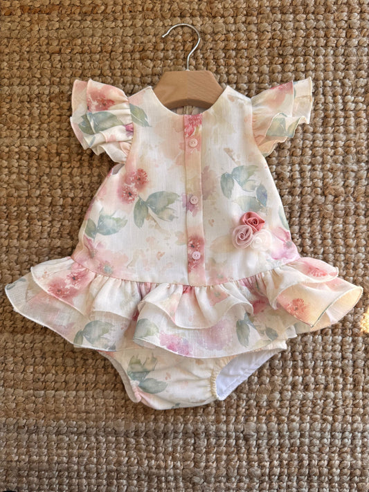 VESTINETTA ROSE CON CULOTTE Marlù