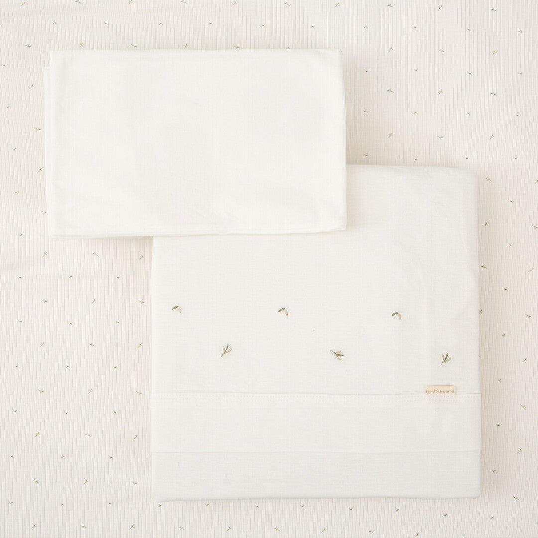 SET 3 PZ LENZUOLA CULLA 50X80 IN COTONE CON RICAMI - Neonato - 100%COTONE - Bimbidreams 68161514