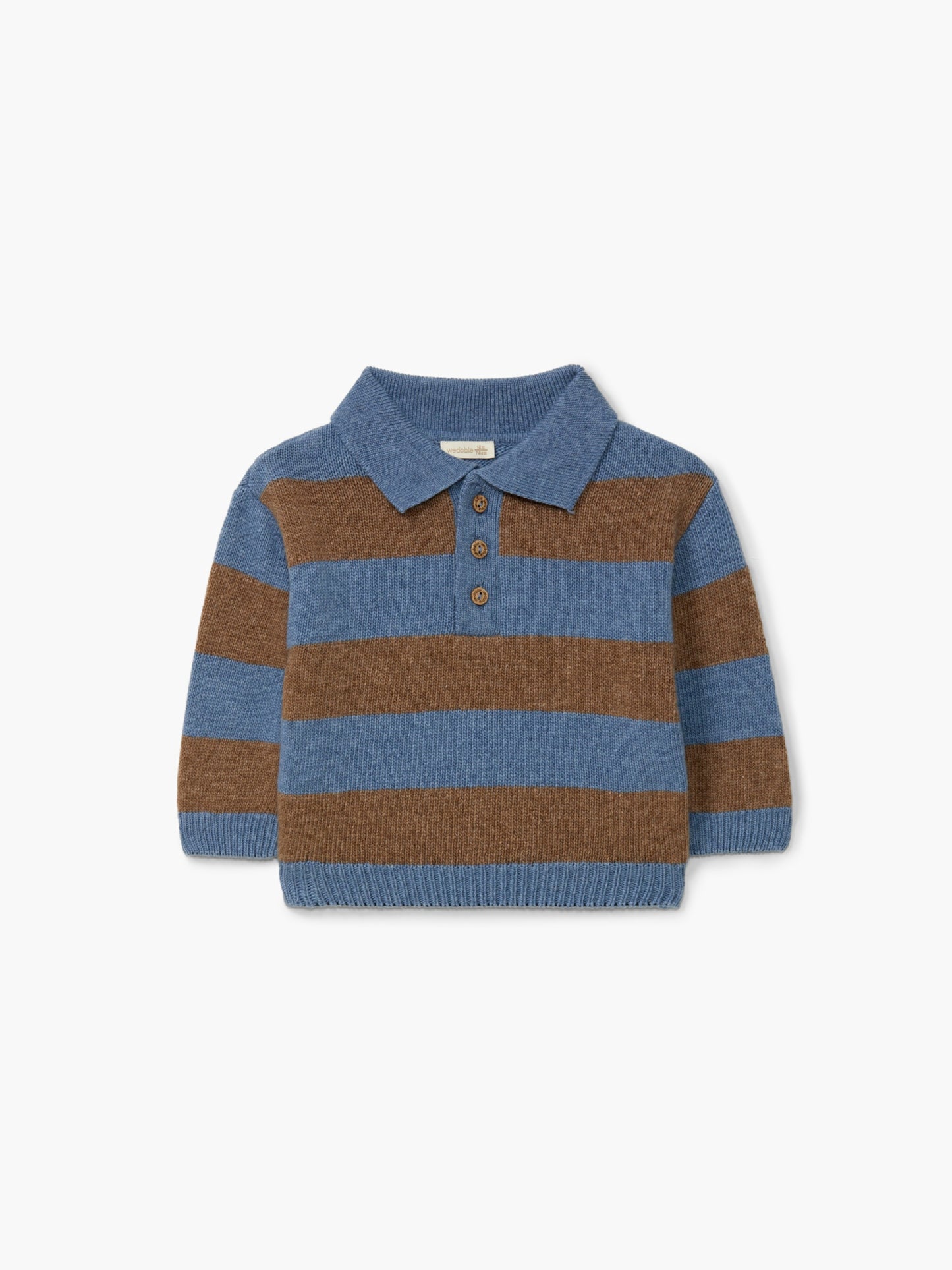 MAGLIONCINO CON COLLETTO POLO E BOTTONCINI - BAMBINO - LANA MERINOS 100% - WEDOBLE I26.10301F