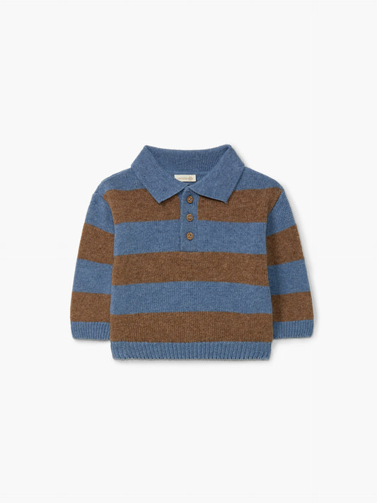 MAGLIONCINO CON COLLETTO POLO E BOTTONCINI - BAMBINO - LANA MERINOS 100% - WEDOBLE I26.10301F