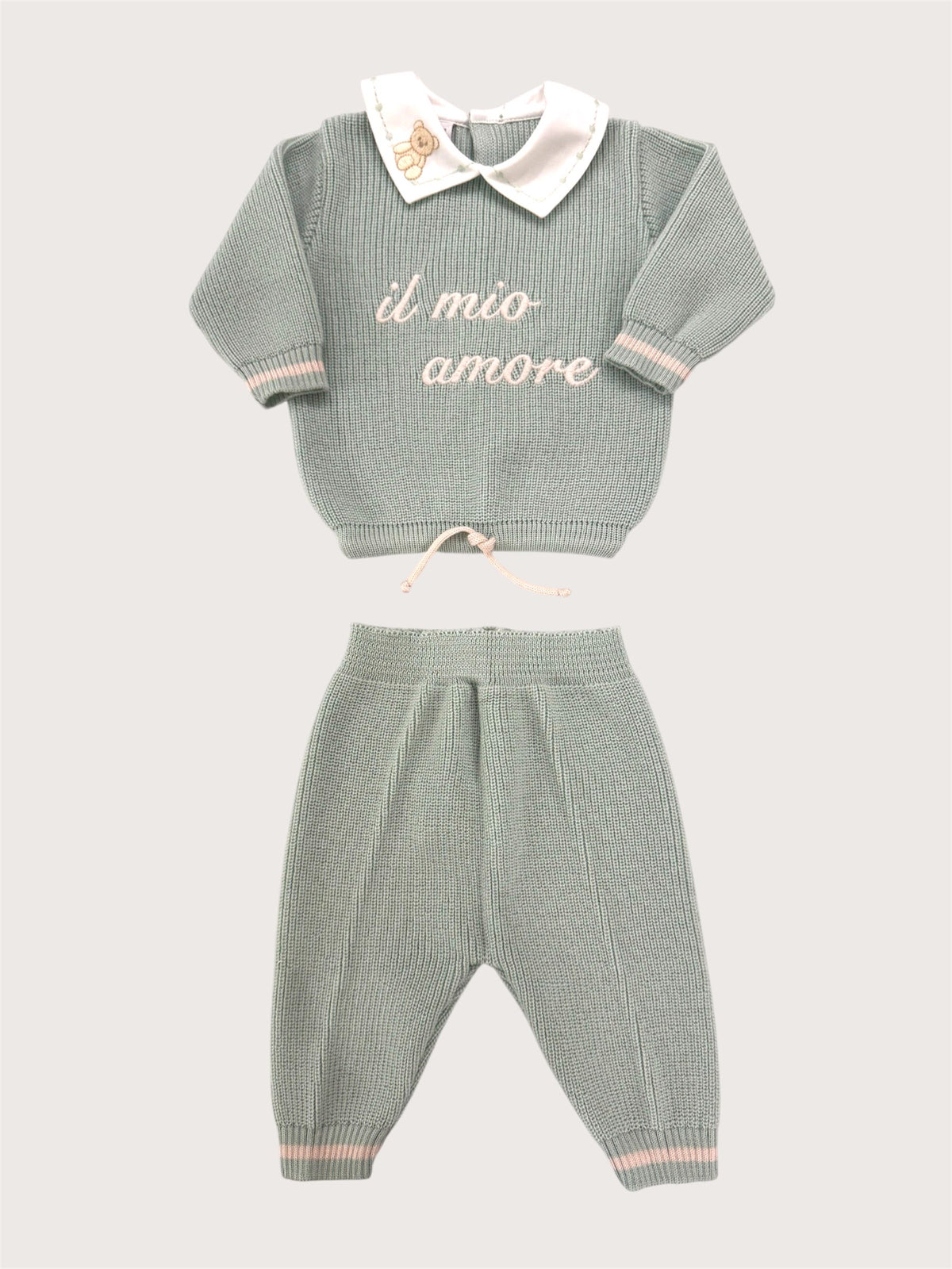 TUTINA 2 PZ "IL MIO AMORE" - Neonato - LANA 100% - Marlù IS6550
